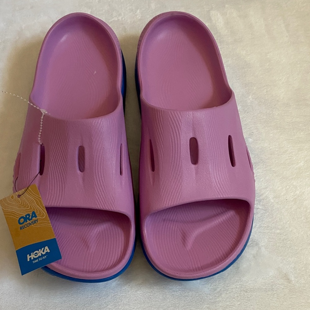 Hoka Purple and Blue Men's Slide Sandals